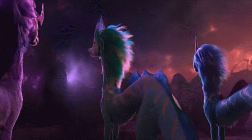 Purple and Blue Animal
