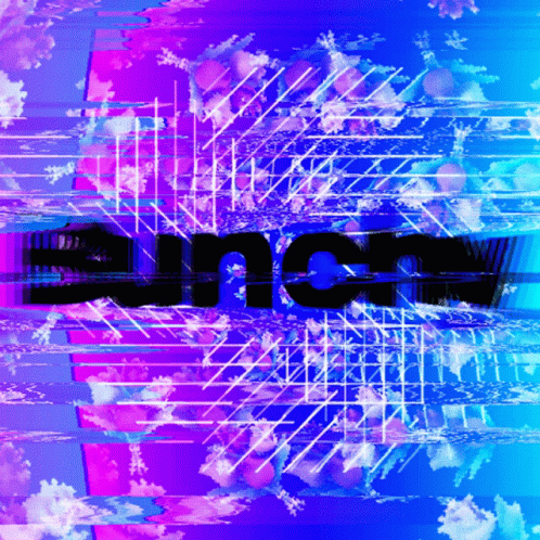 Purple and Blue Background With Word Syncy