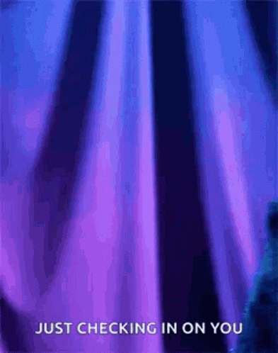 Purple and Blue Just Checking In On You