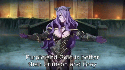 purple and gold is better than crimson and gray