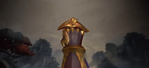Purple and Gold Item With Crown