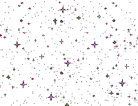 Purple and Green Stars