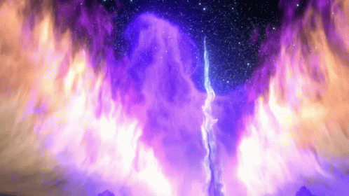 Purple and Orange Galaxy