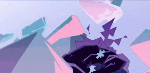 Purple and Pink Graphic With Star