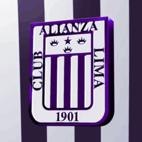 Purple and White Alianza Lima Logo 1901