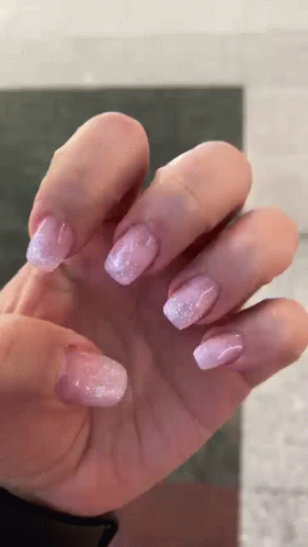 Purple and White Nail Design