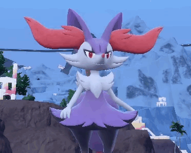 Purple and White Rabbit With Red Ears on Rock