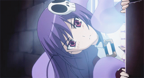 Purple Hair Girl Anime GIF