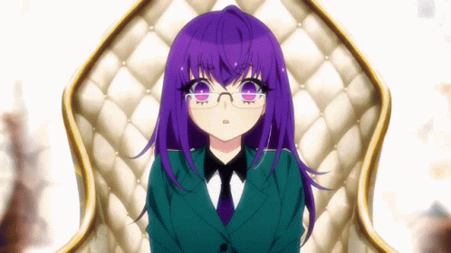 Mayumi Dojima Purple Eyes And Hair Anime GIF