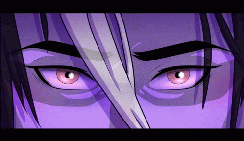 Purple Angy Eyes Anime GIF