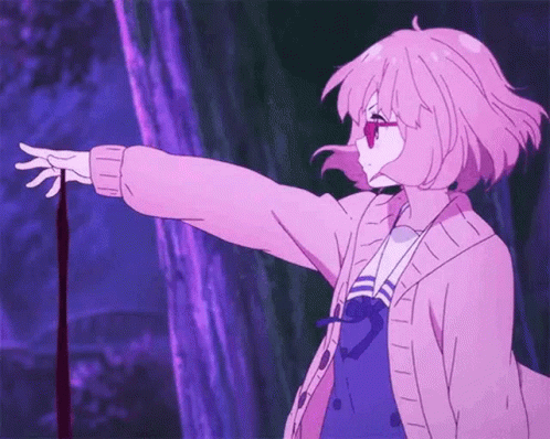 Mirai Kuriyama Purple Anime GIF