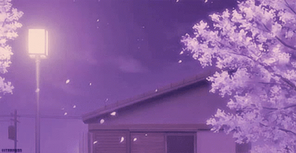 Purple Anime Scenery GIF