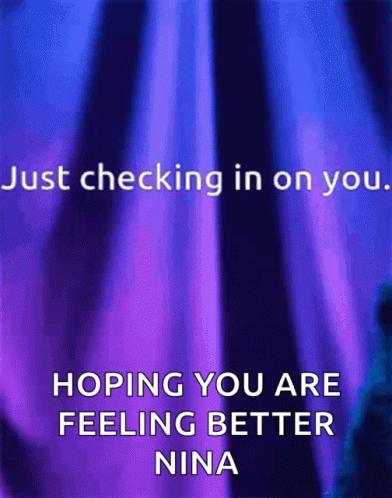 Purple Background Checking in on You