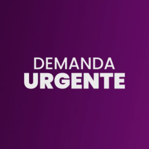 Purple Background Demanda Urgente