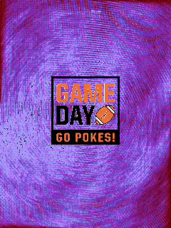 Purple Background Game Day Go Pokes
