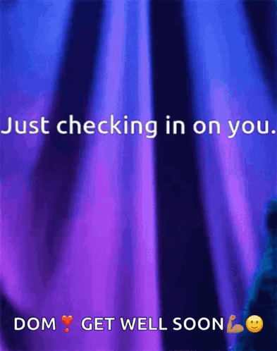 Purple Background Just Checking In On You
