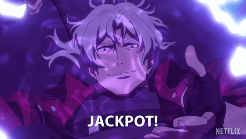 Purple Background Man Jackpot GIF