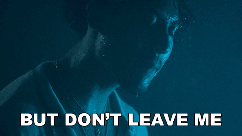 Purple Background Saying But Don't Leave Me