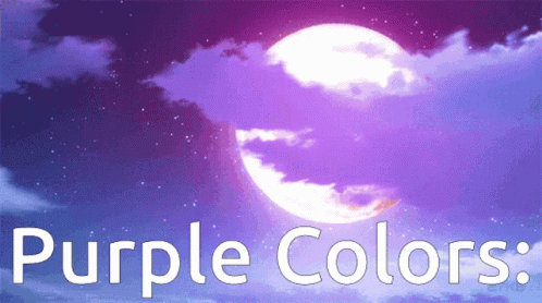 Purple Background Saying Purple Colors