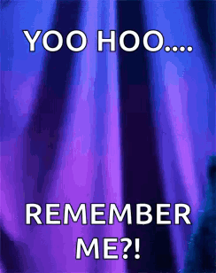 Purple Background Saying Yoo Hoo Remember Me