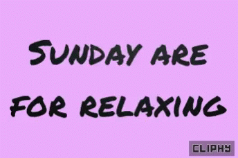 Purple Background Sunday Are For Relaxing GIF