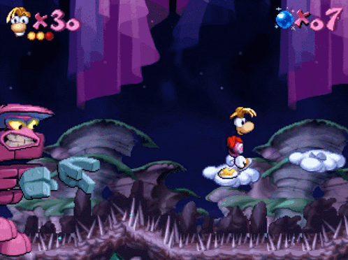 Purple Background Video Game Number 30