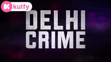 Purple Background With Delhi Crime In White GIF