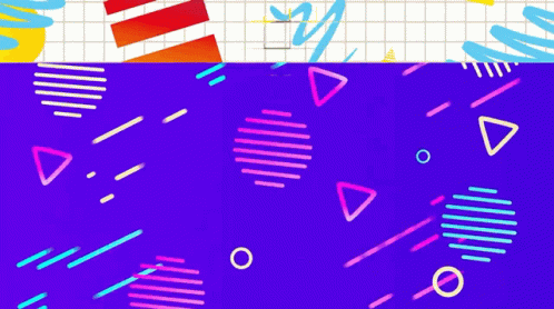 Purple Background with Geometric Shapes and Lines