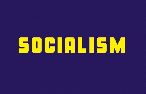 Purple Background With Yellow Poverty Text GIF