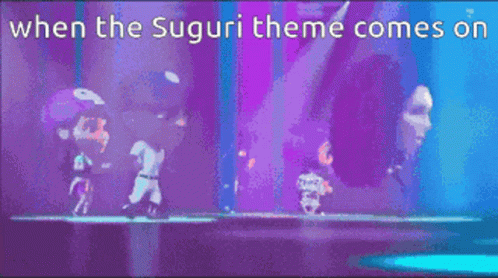Purple Blue Background When The Suguri Theme Comes On