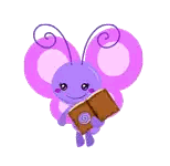 Purple Butterfly Reading Book
