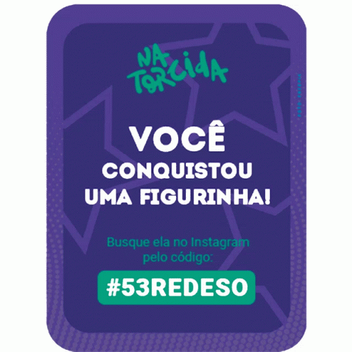 Purple Card Voce Conquistou Uma Figurinha