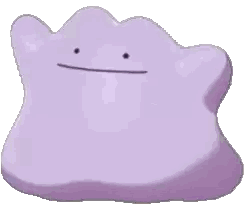 Purple Cartoon Character Smiling