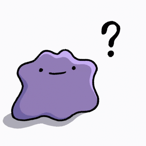 Purple Cartoon Character With Question Mark