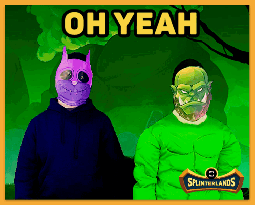 Purple Cat And Green Orc Oh Yeah GIF