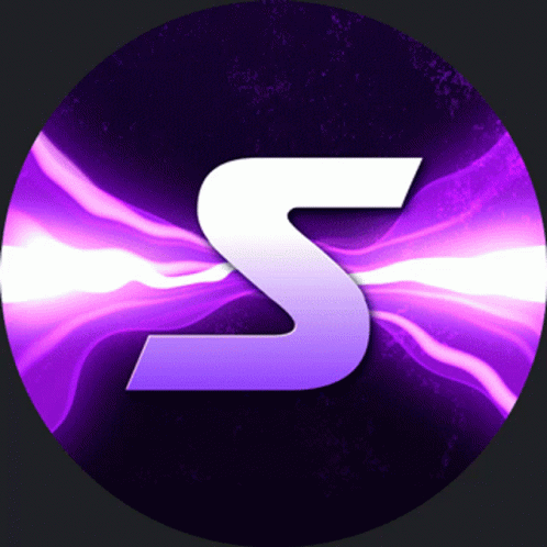 Purple Circle With White Letter S