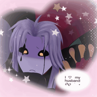 Purple Clown Saying I Love My Husband GIF