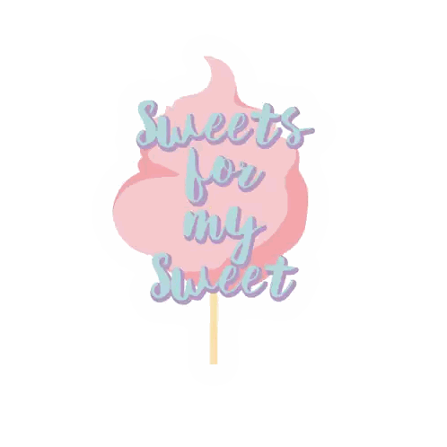 Purple Cotton Candy Sweets for My Sweet