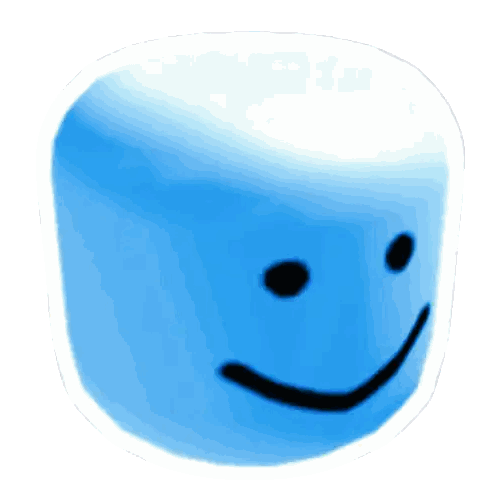 Purple Cube with Smiling Face