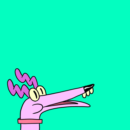 Purple Dog Barking Sound Animation GIF