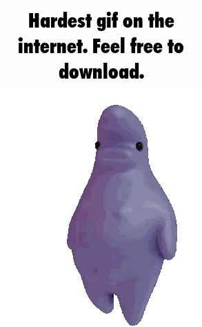 Purple Dolphin Hardest Gif on Internet
