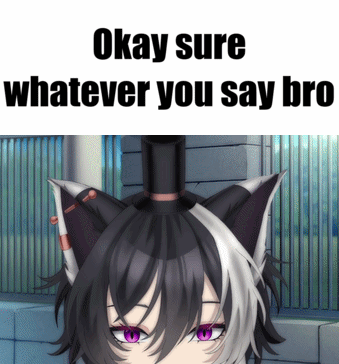 Purple-Eyed Cat Okay Sure Whatever You Say Bro GIF