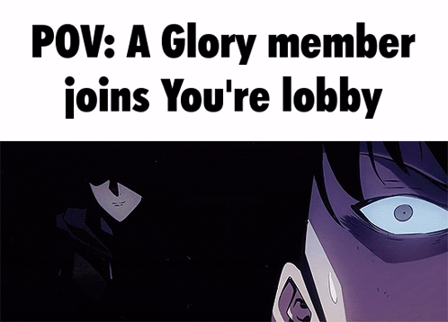Purple Face Glory Member Joins Lobby GIF