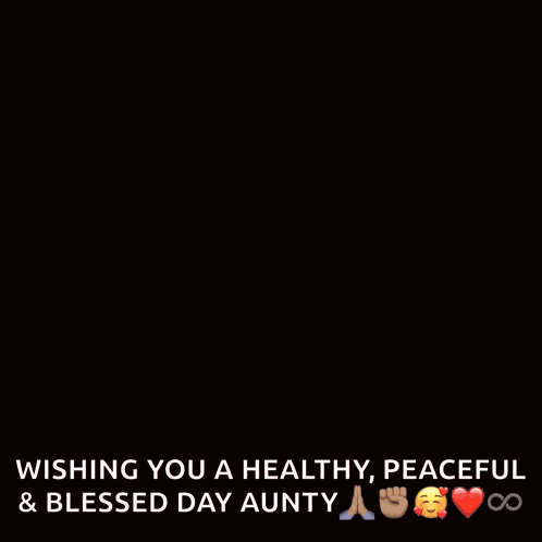 Purple Flowers Wishing You A Healthy Peaceful And Blessed Day Aunty GIF