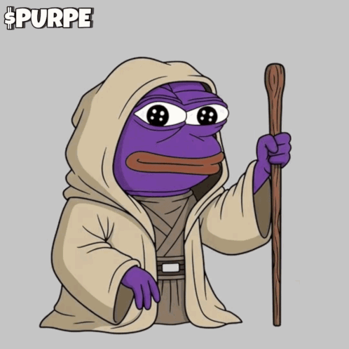 Purple Frog in Robe May the 4th Be With