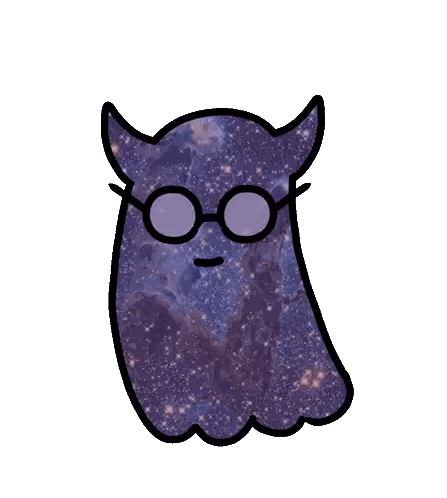 Purple Ghost With Horns