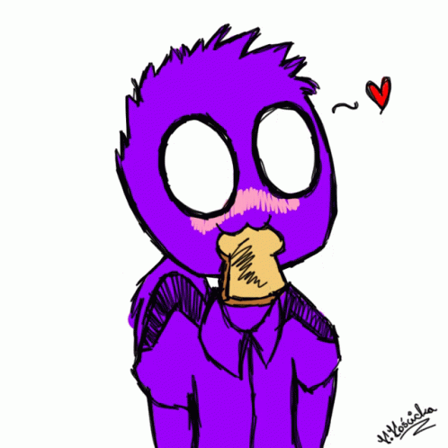 Purple Guys Loves Toast GIF