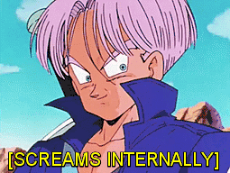 Purple Hair Cartoon Character Screams Internally GIF