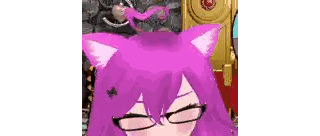 Purple Hair Cat Girl