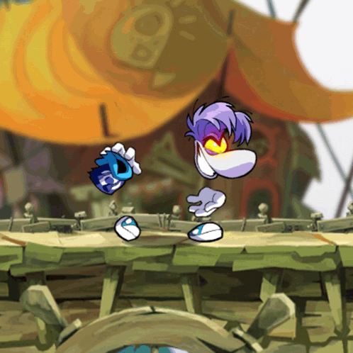 Purple Hair Character Holding Bottle Saying Ice